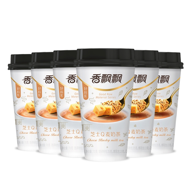 香飘飘奶茶70g杯芝士q麦*30杯