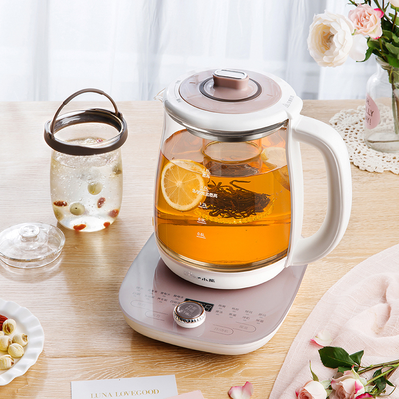 小熊(Bear)1.8L燕窝壶 花茶壶煮茶壶炖燕窝 全自动多功能玻璃煮茶器电水壶电热水壶 养生壶 YSH-C18V5