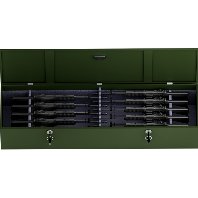 臻远ZY-QXG-07 卧式管制器械存放柜加厚密码锁铁皮保管箱 1400*540*350高清大图