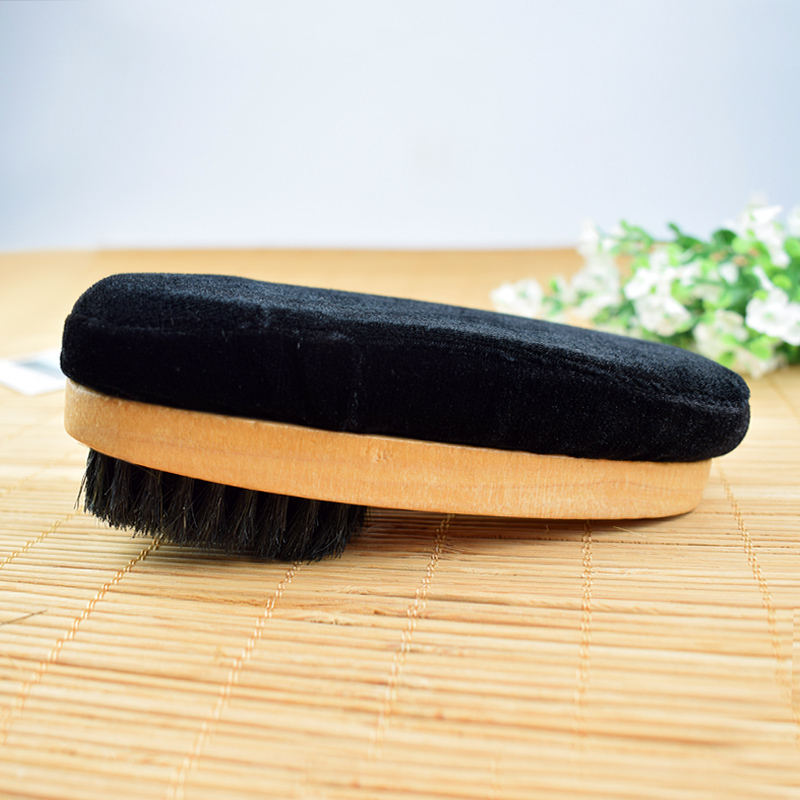 家用擦皮鞋刷子鞋油刷皮鞋神器套装真皮抛光清洁多功能软毛皮鞋刷黑色