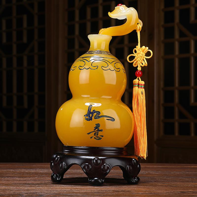 美帮汇酒柜装饰品客厅摆件现代简约家居电视柜富贵葫芦摆设乔迁新居礼品高清大图
