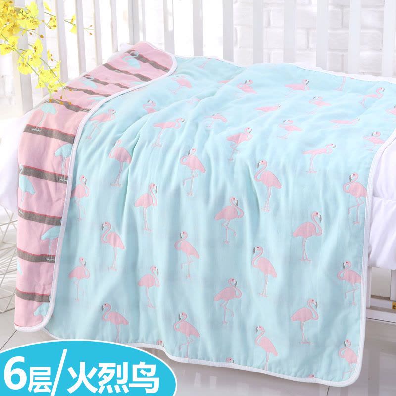 婴儿浴巾宝宝纯棉儿童夏凉被包被新生儿纱布四季超柔被子加厚图片