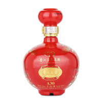 贵州老窖上品级A30（红色）浓香型52度白酒整箱500ml*6瓶送礼婚宴白酒赠3个礼品袋