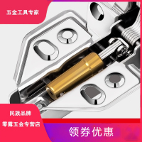 新款铰链阻尼缓冲液压弹簧折页飞机烟斗合页橱柜衣柜门合叶 304不锈钢-脱卸-大弯抖音