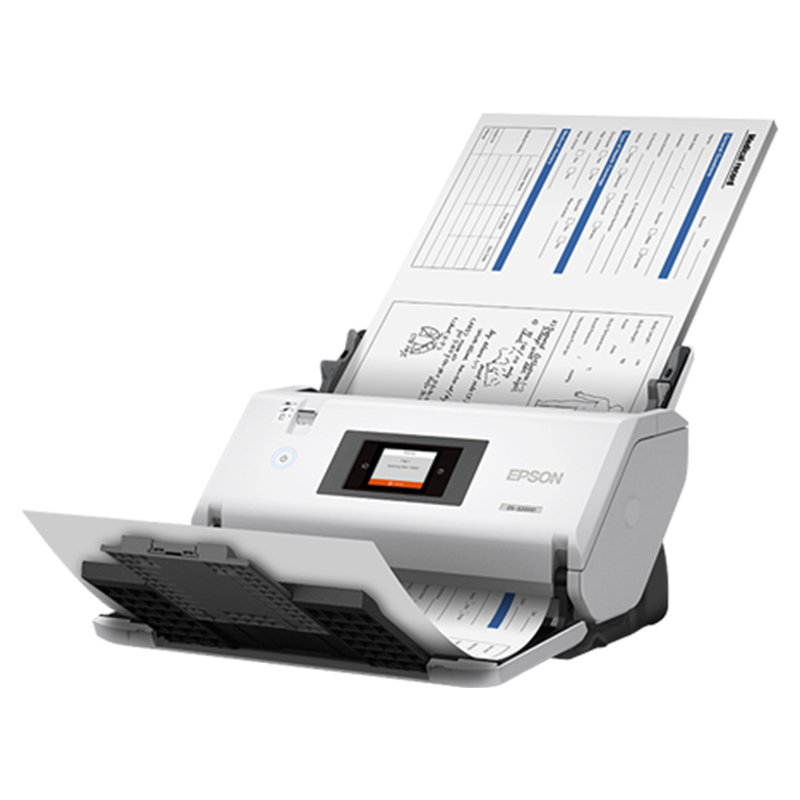爱普生(EPSON) DS-32000 A3大幅面馈纸式彩色文档高速扫描仪 90ppm 教育阅卷/档案/财务票据/资料