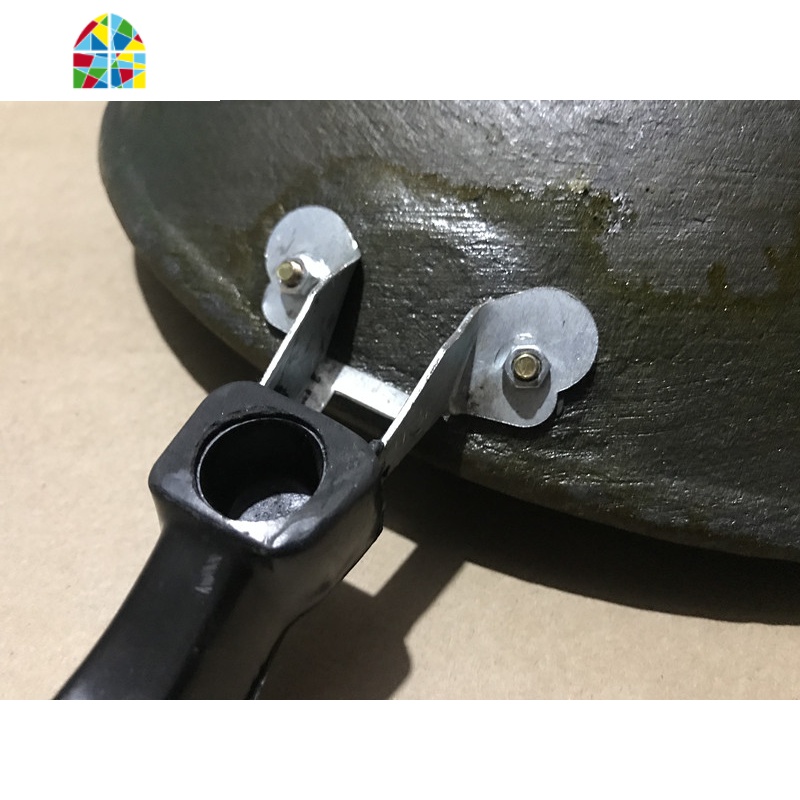 传统老式家用铸铁锅双耳炒锅不粘锅尖底锅圆底已开锅炒菜锅 FENGHOU 直径38厘米(生铁锅)高清大图