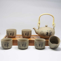 家用时尚提梁壶茶具套装红茶粗陶陶瓷一壶六杯泡茶壶功夫茶杯_3_0 提梁壶7头