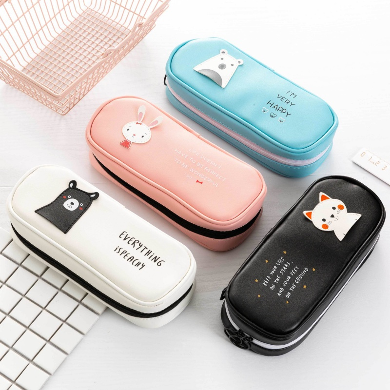 大容量多功能笔袋韩版简约男生女生文具盒初中学生小学生铅笔盒 多