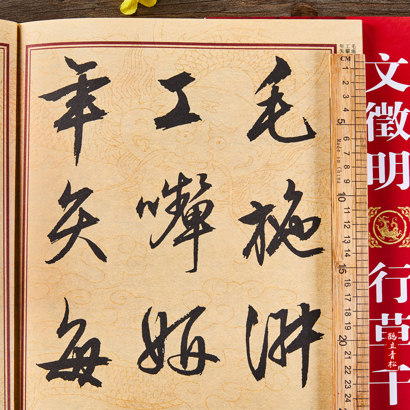 [正版]文徵明行草千字文 大八开行草千字文全文 中国历代名碑名帖放大本系列 毛笔行草书法帖字帖 附简体旁注 黑龙江美术高清大图