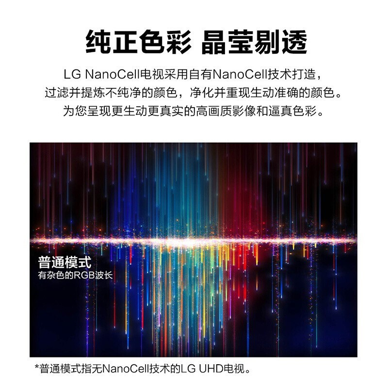 LG 75NANO76CPA 75英寸 4K超高清 影院还原科技 丰富资源 AI动感应遥控 游戏电视