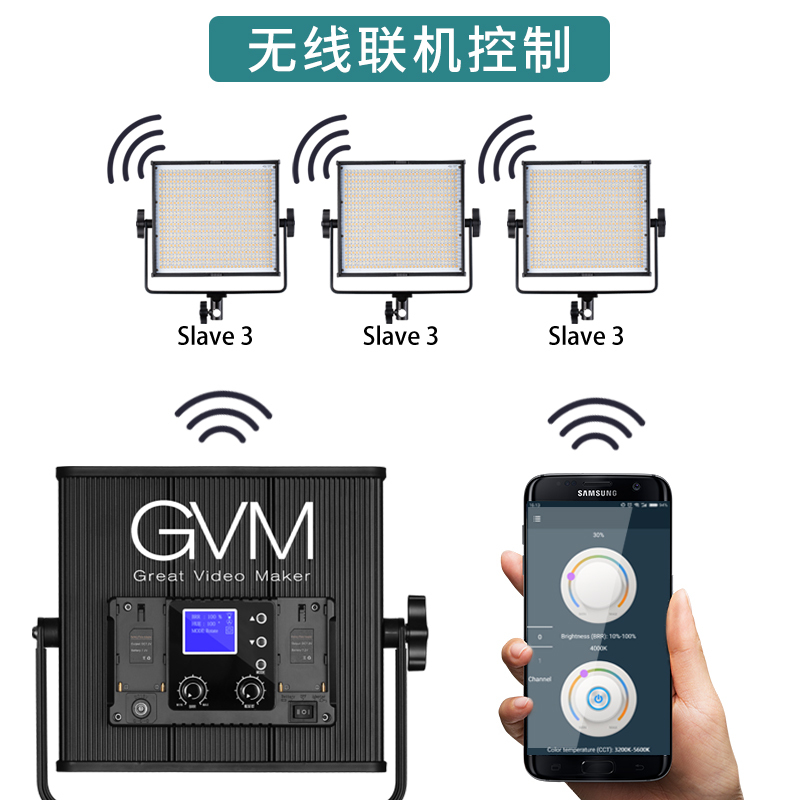 GVM-50RS RGB七彩摄影灯LED摄影补光灯室内专业拍照柔光灯打光灯