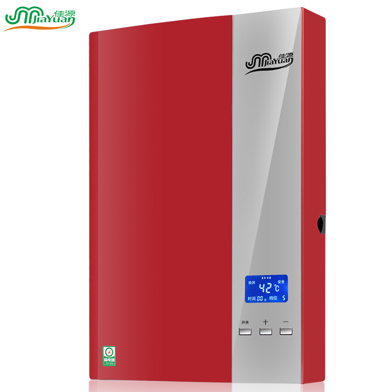 佳源Jiayuan)F6-85B红 即热式电热水器厨房宝壁挂家用节能省电快速加热沐浴洗澡微电脑式中国浙江舟山市8000W