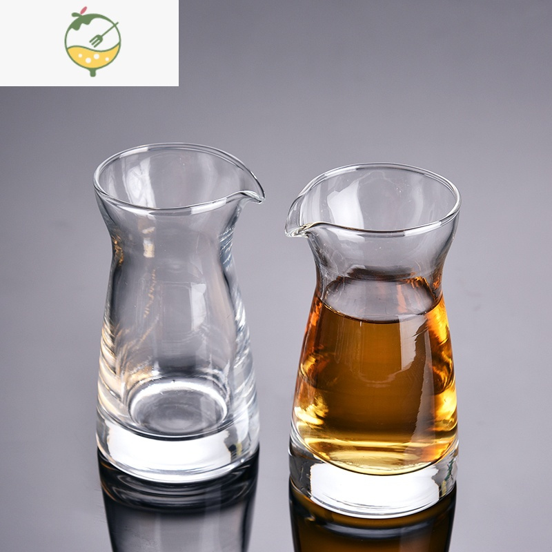 厚底玻璃小号白酒杯套装一口杯烈酒杯分酒器子弹头酒盅平身杯12只装