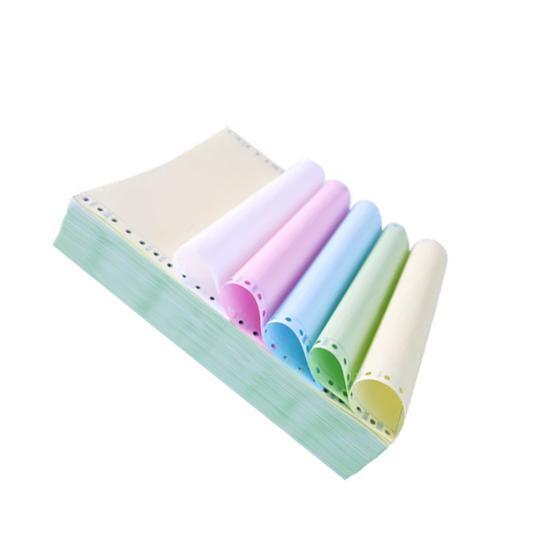 章楷 电脑打印纸241五联二等分 彩色 800页/箱高清大图