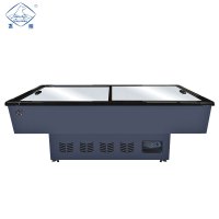 冰熊(bing xiong)1.8米商用卧式展示柜 海鲜市场菜场大容量卧式冰柜冷柜 超市岛柜海鲜岛柜-HD-1800S