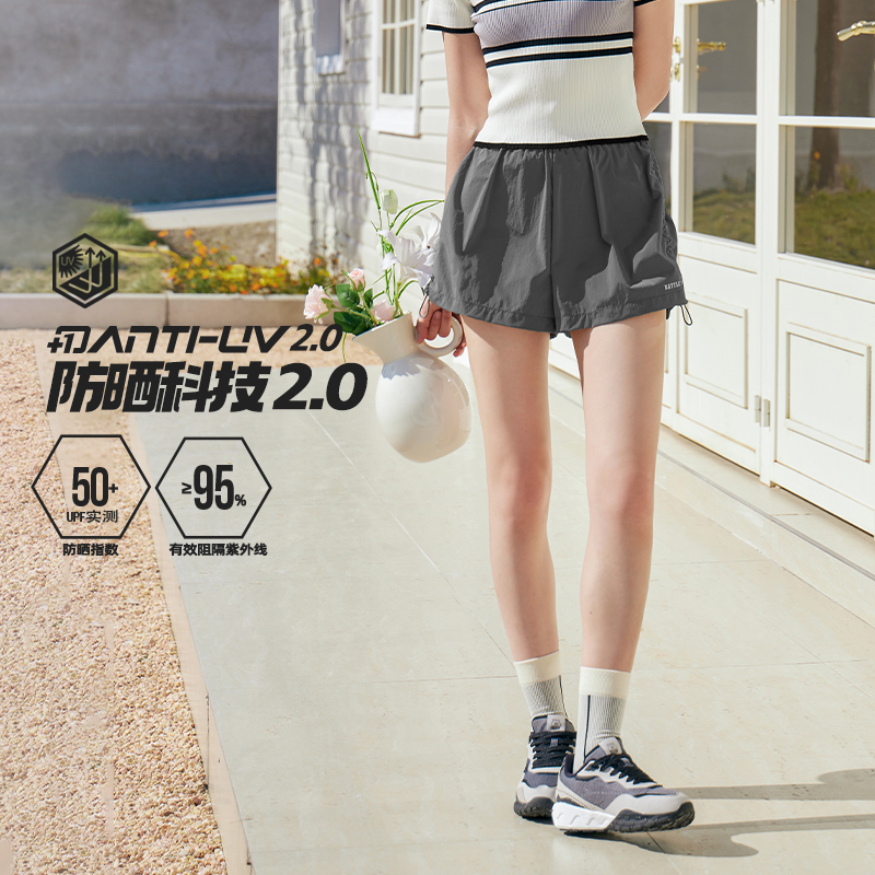 361°运动短裤女夏季新款宽松透气不焖汗运动短裤女内衬防走光短裤女高清大图