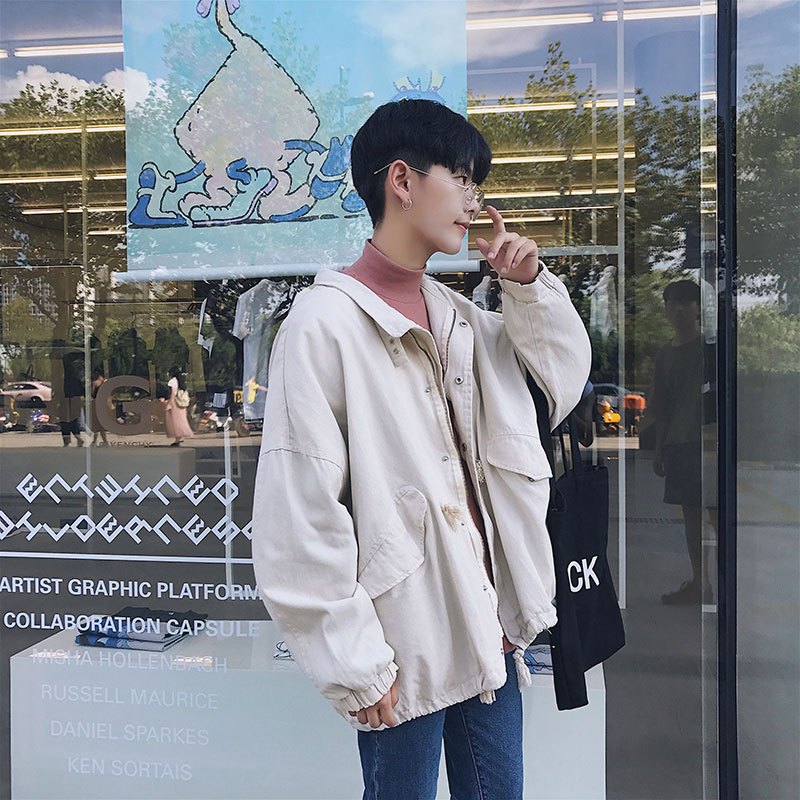 2018秋季新款宽松服青少年韩潮流港风男士