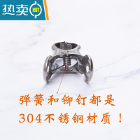 敬平全配304材质不锈钢夹子 晾晒衣夹防风夹 弹簧铆钉均为304材质衣夹 [全配304小圆头夹]10个