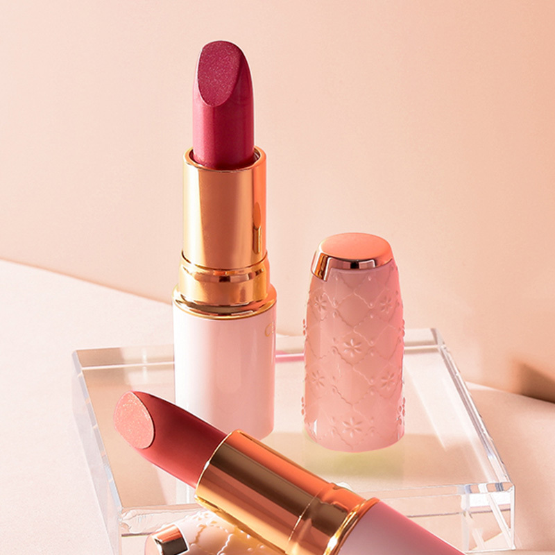 保税直发日本倩丽cezanne倩诗丽白胖子口红金管501