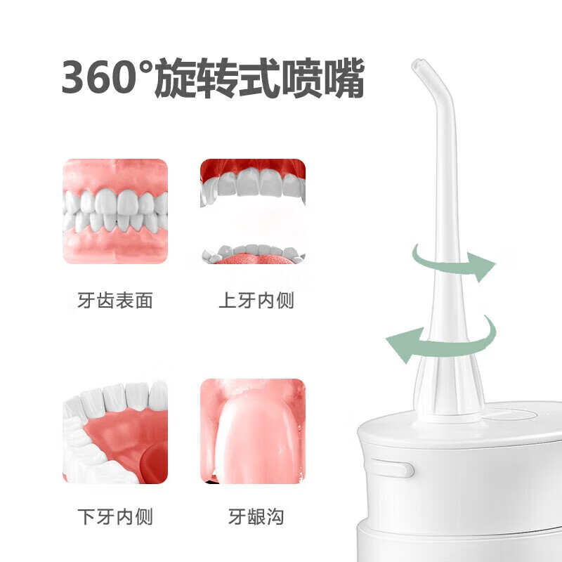 松下(Panasonic)家用水牙线便携式电动冲牙器EW-DJ10-W405高清大图