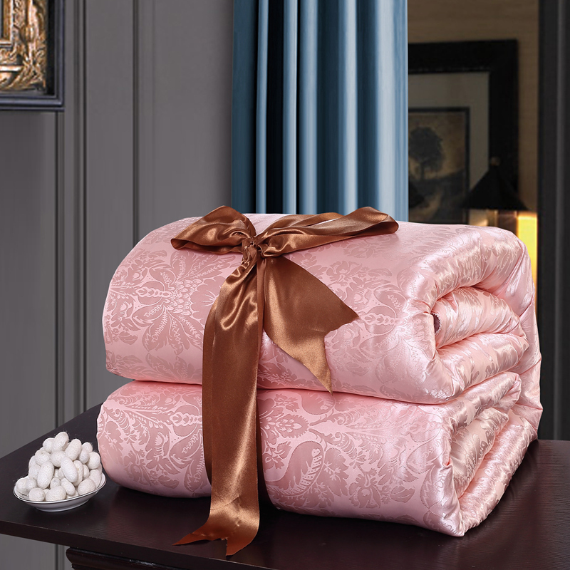 新结婚被子陪嫁喜被大红色蚕丝婚庆棉被芯双人加厚春秋冬被子母被