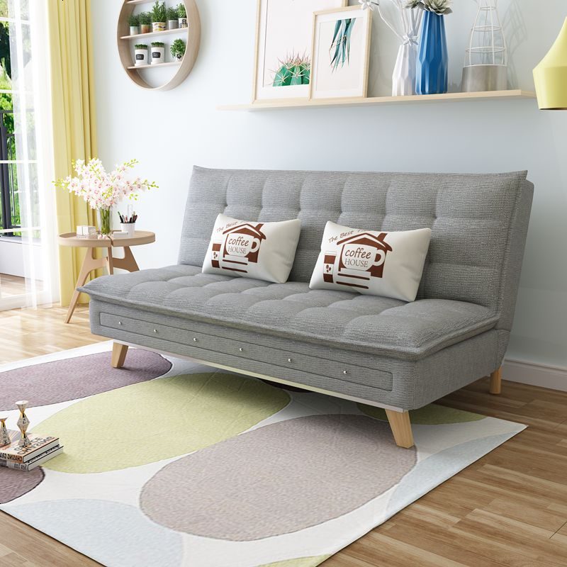 乳胶沙发床可折叠客厅小户型1.2米多功能三人两用拆洗布艺沙发1.8 A-13（棉麻）（1.9*1.2）_豪华2CM乳胶版_1.8 默认尺寸