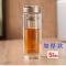 精品双层水杯玻璃杯泡茶杯办公商务杯双层加厚玻璃杯大容量茶杯 320ML双层玻璃杯