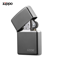 之宝(Zippo)打火机 黑冰商标 镀铬镭射150ZL 煤油防风火机-新机无油