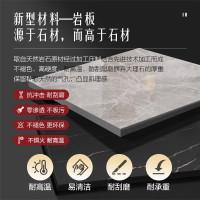 苏宁家具意式岩板茶几电视柜组合客厅网红边几-卡尔适1058