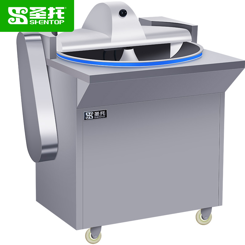 圣托(Shentop)包子馅碎菜机商用大型切菜机 酒店饭店大功率电动绞菜机 不锈钢盆式刹菜机 STSA-CX60