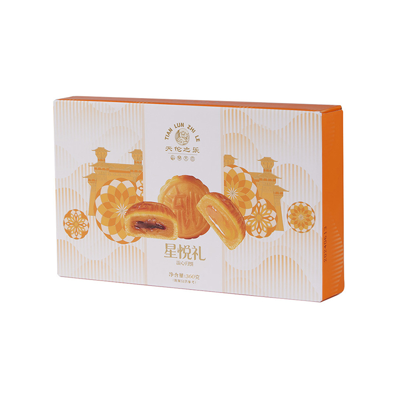 天伦之乐星悦礼360g奶黄流心月饼礼盒60g*6