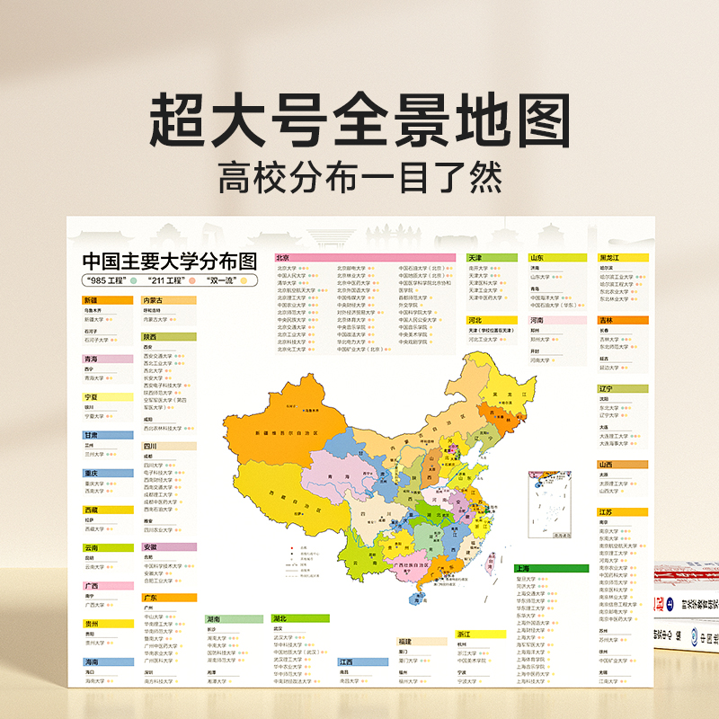 [赠地图]成为学霸上下册(全2册) [正版]时光学 成为学霸从大学选起我的第一本大学启蒙书大学城2024上下中国大学专业高清大图