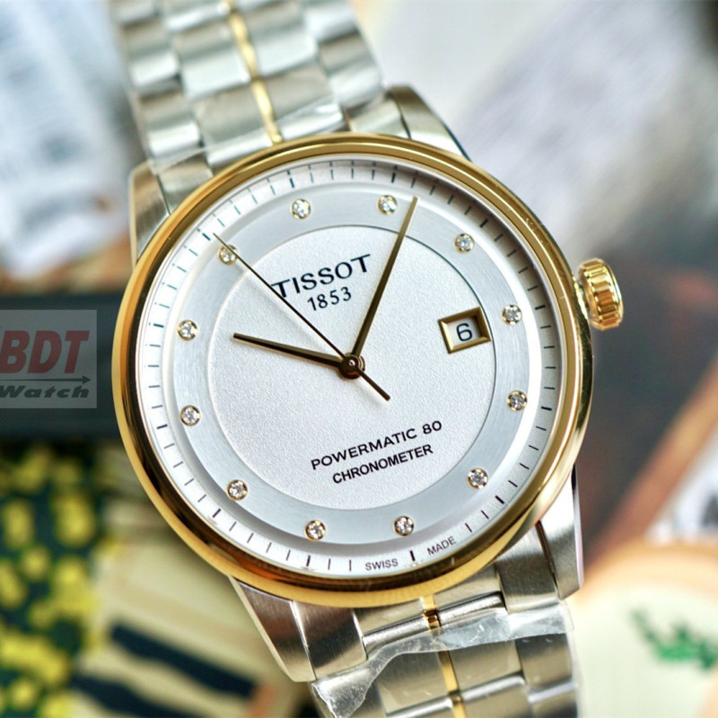 官方正品天梭tissot瑞士手表豪致系列80小时长动能储存自动机械表男t