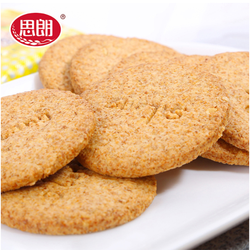 思朗 纤麸黑芝麻消化饼干168g/包