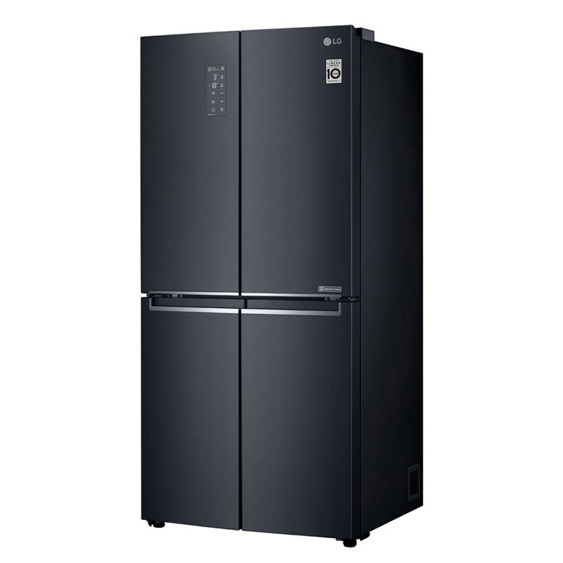 LG F521MC18 530升大容量十字对开四门冰箱主动除菌 超薄机身风冷无霜变频冰箱曼哈顿午夜黑