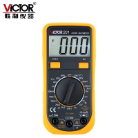 胜利仪器万用表数显智能防烧VICTOR万能表数字多用表电表 VC203 原装标配