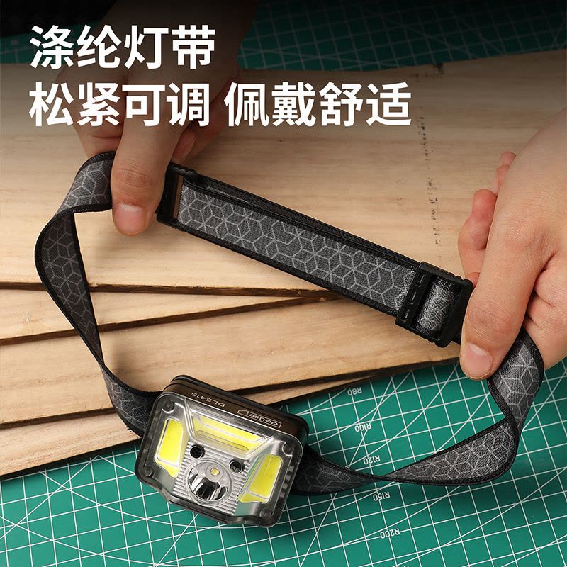 得力(deli)DL5415头戴灯280流明1200mAh感应 2个起订图片