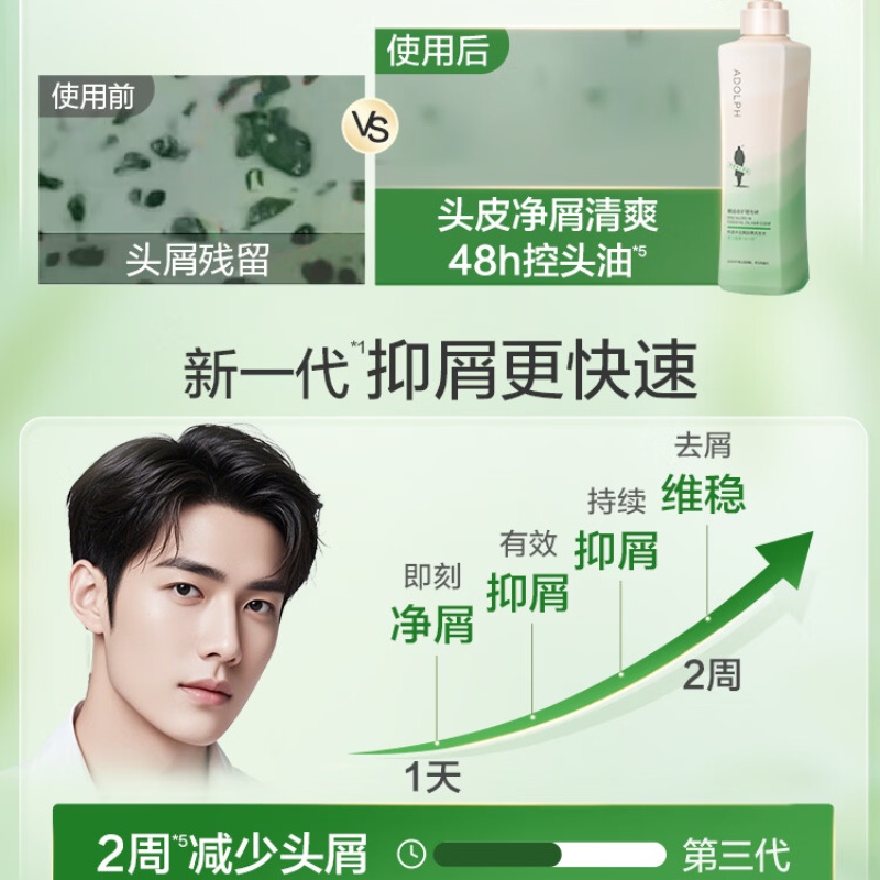 阿道夫 精油香护理专研洗发水(祛屑舒爽)420ml高清大图