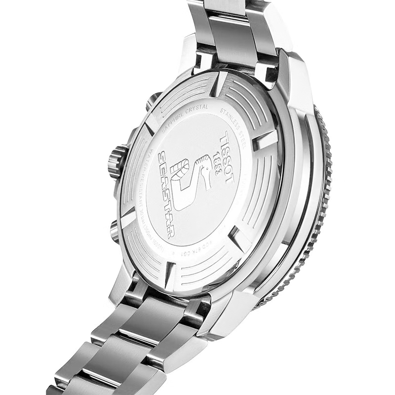 天梭tissot男士手表海星系列三眼计时300防水运动时尚男士石英表官方