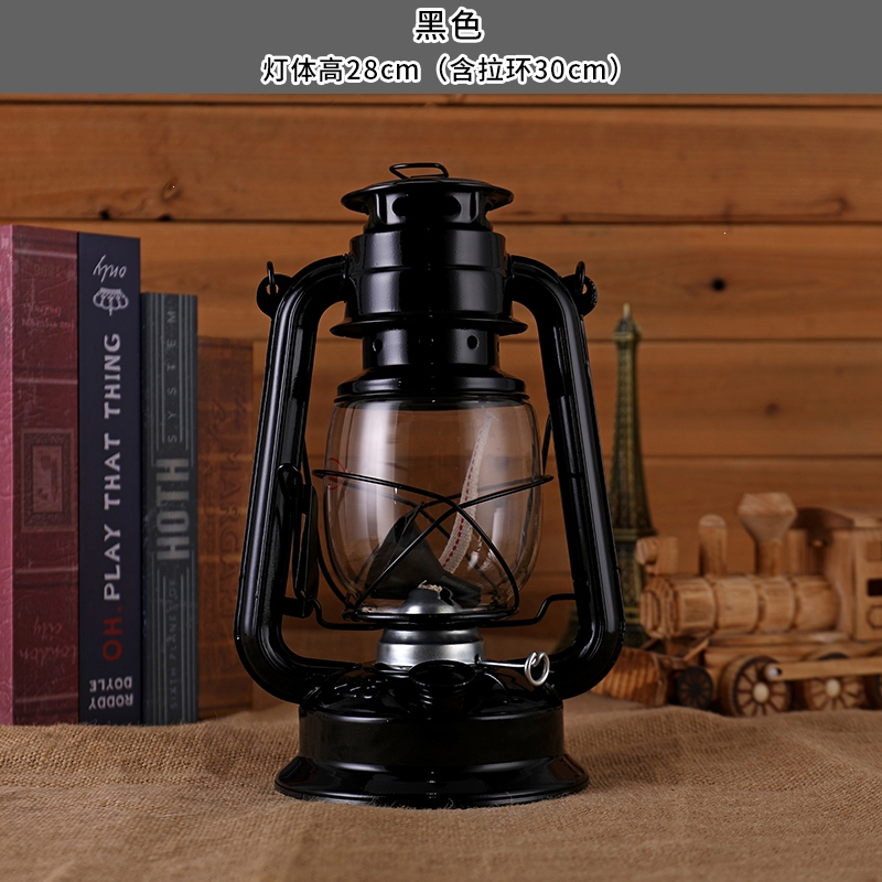古达复古油灯老式马灯手提煤油灯露营灯野营灯露营帐篷灯装饰摄影道具