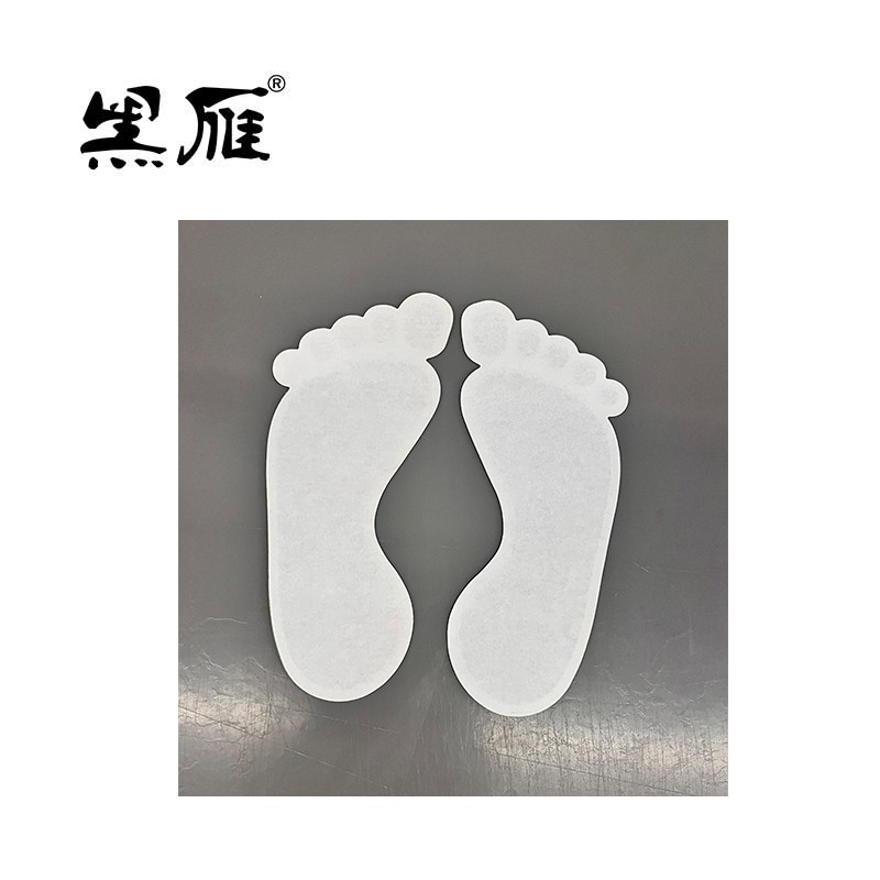 黑雁 夜光警示小脚丫标识牌80X185mm 左脚丫 个高清大图