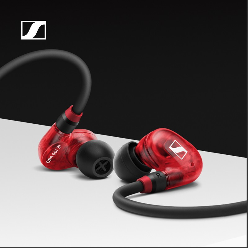 森海塞尔(Sennheiser)IE100PROBT蓝牙套装 蓝牙无线监听HIFI音乐耳机入耳式 红色