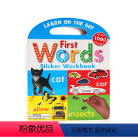 [正版]进口英文原版 单词贴纸书First Words Sticker Workbook英文原版绘本 儿童启蒙英语词汇