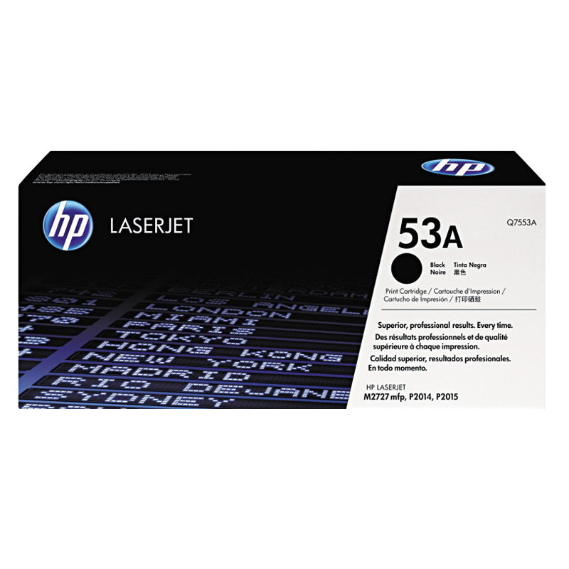 惠普(HP)Q7553A 黑色硒鼓 53A(适用LaserJet P2014n P2015dn M2727nfs)高清大图