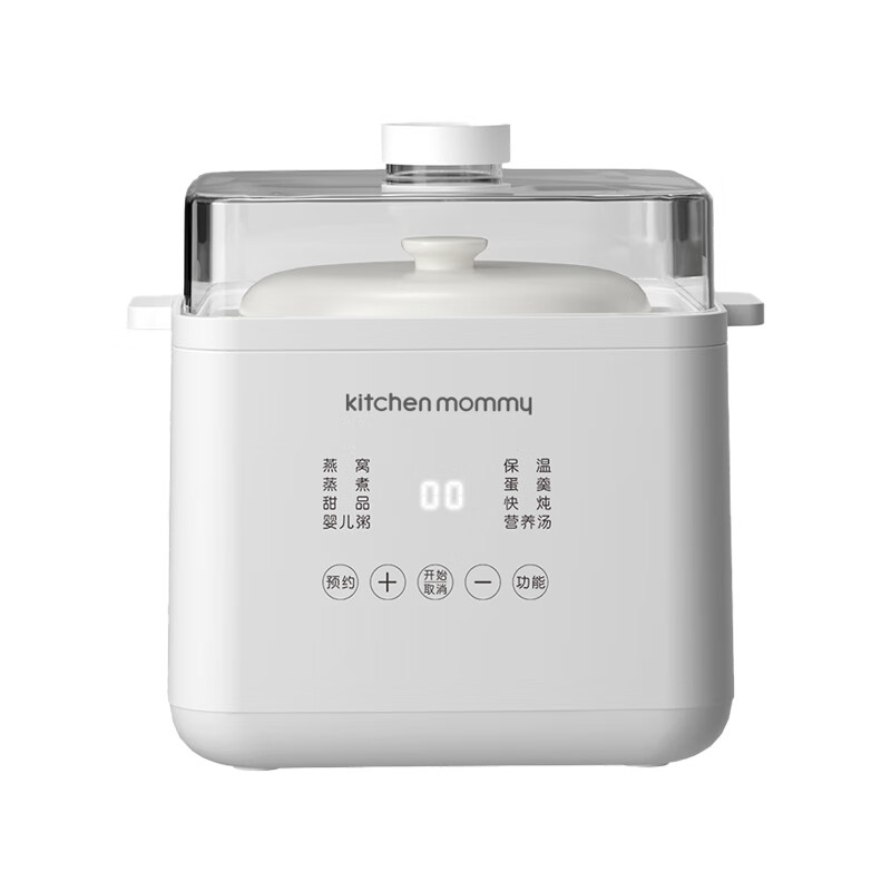 厨创妈咪(kitchen mommy)隔水电炖锅AJL-10D01白色1L