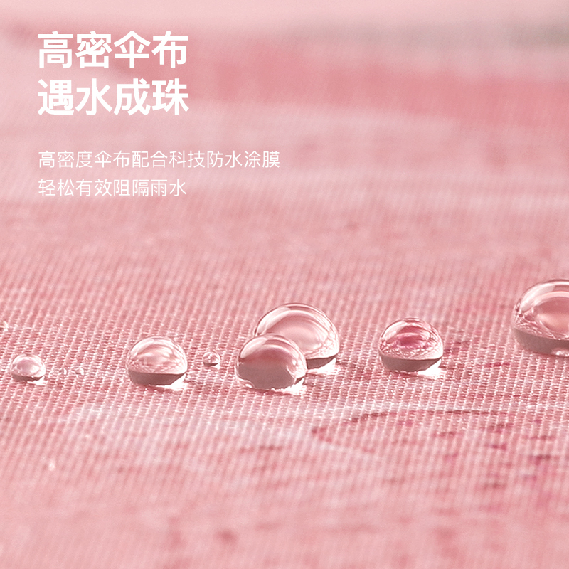 旭晴时尚花型8骨手动黑胶双层三折伞晴雨两用