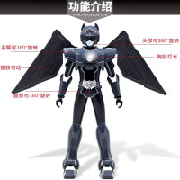 展高JUMPGO 男孩儿童玩具 迷你特工队X机甲机器人公仔人偶变形玩具枪 特工X机甲-雷8715