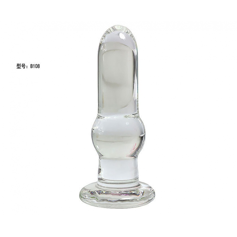 后庭肛塞水晶玻璃女用自玩仿真阳具外出型刺激成人性用品夫妻诱惑高清大图