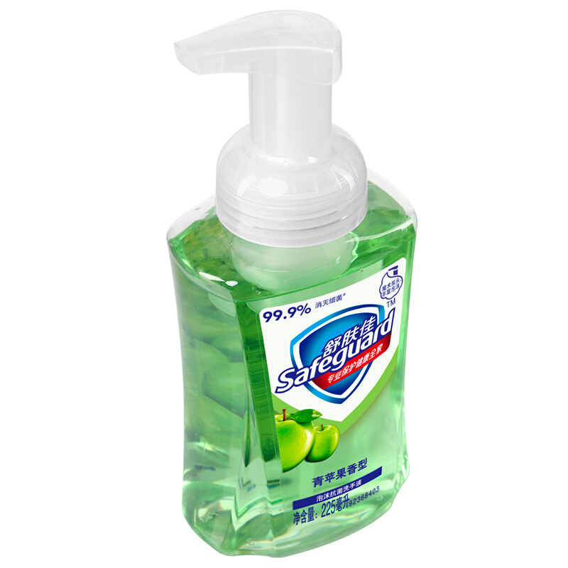 舒肤佳（Safeguard）泡沫洗手液青苹果香 健康抑菌 温和洁净 225ml