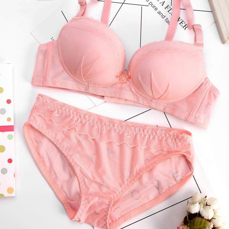 波迷娜bomina高中生无钢圈美背聚拢裹胸少女内衣胸罩少女高中学生日系